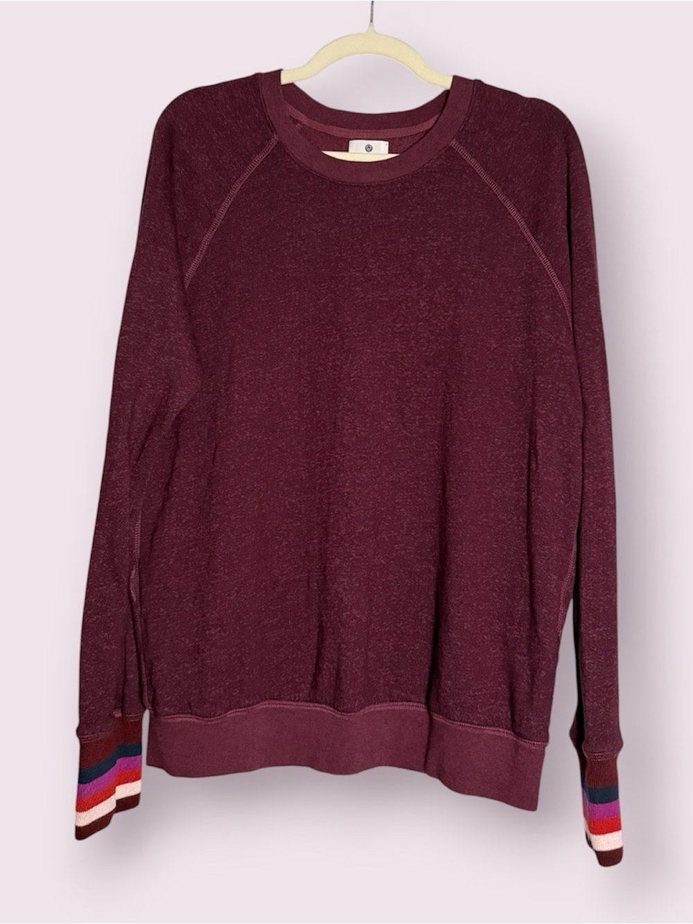 Sundry Maroon Burgundy Pullover Crewneck Sweater Size 2